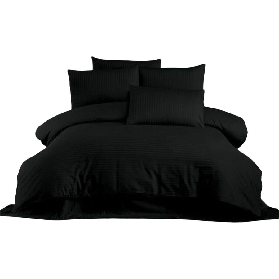 Duvet cover set Black Super king 3 Pieces